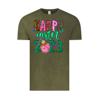 Vintage Olive Happy Easter Vintage Tee - CowhideDigitalArt