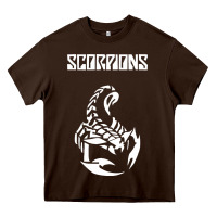 Chocolate Brown scorpion Heavy Core Tee - linhVisuals