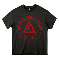 Asphalt gracie jiu jitsu academy Heavy Core Tee - linhVisuals