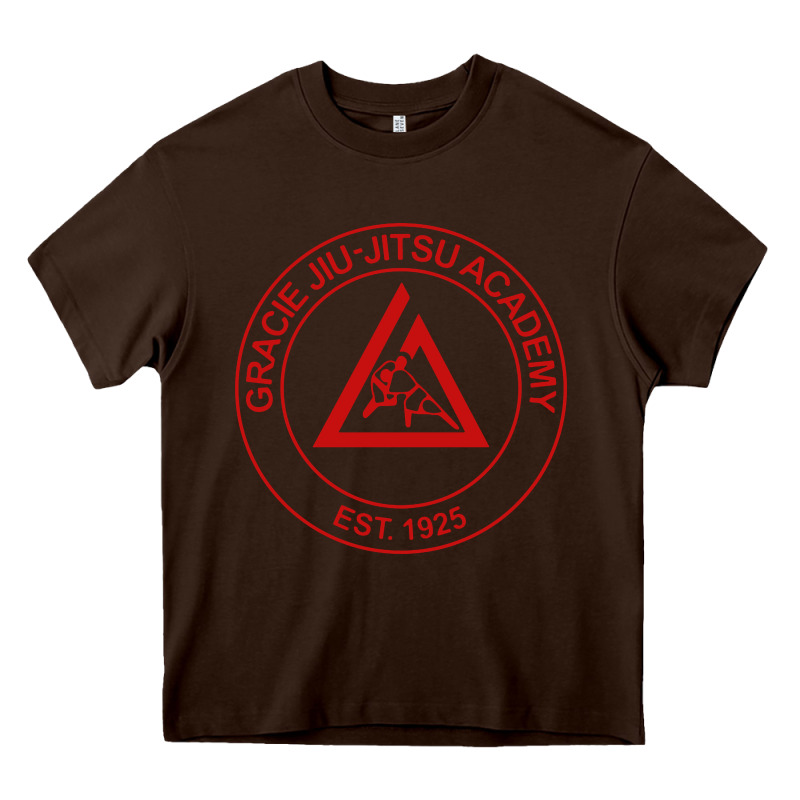 Gracie Jiu Jitsu Academy Heavy Core Tee by linhVisuals | Teevron