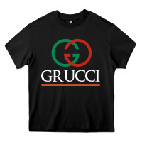 Black grucci Heavy Core Tee - linhVisuals