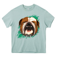 Arona Bulldog Green glitter Heavy Core Tee - Jasminsmagicworld