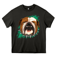 Asphalt Bulldog Green glitter Heavy Core Tee - Jasminsmagicworld