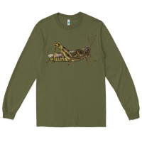 Army Green Grasshopper Long Sleeve Tee - LillyAllenDesigns
