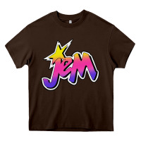 Chocolate Brown jem and the holograms musician drama Heavy Core Tee - linhVisuals