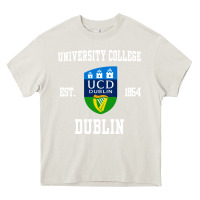 Cream university college dublin Heavy Core Tee - linhVisuals