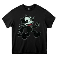 Black felix Heavy Core Tee - linhVisuals