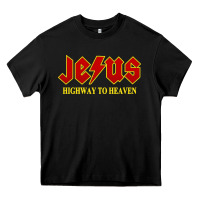 Black jesus rocks highway to heaven Heavy Core Tee - linhVisuals