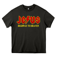 Jesus Rocks Highway To Heaven Heavy Core Tee | Teevron