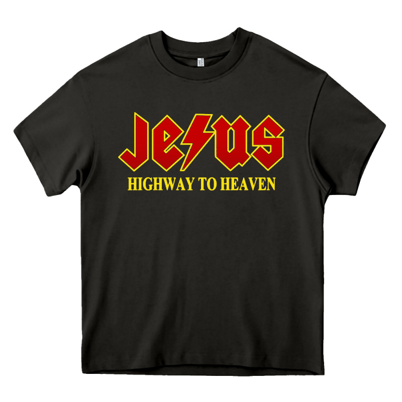 Jesus Rocks Highway To Heaven Heavy Core Tee by linhVisuals | Teevron