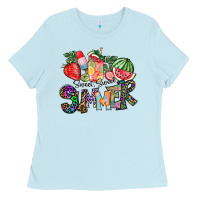 Baby Blue Sweet Sweet Summer Ladies Tee - CowhideDigitalArt