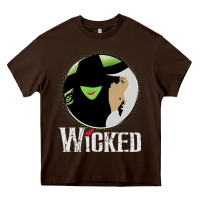Chocolate Brown vintage musical wicked Heavy Core Tee - linhVisuals