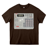 Chocolate Brown akai mpc2000 Heavy Core Tee - linhVisuals