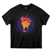 Black bigfoot t  shirt bigfoot lives design t  shirt Heavy Core Tee - linhVisuals