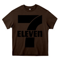 Chocolate Brown 7 elevenn Heavy Core Tee - linhVisuals
