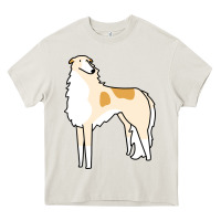 Cream borzoi Heavy Core Tee - linhVisuals