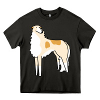 Asphalt borzoi Heavy Core Tee - linhVisuals