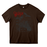 Chocolate Brown old crow medicine show Heavy Core Tee - linhVisuals
