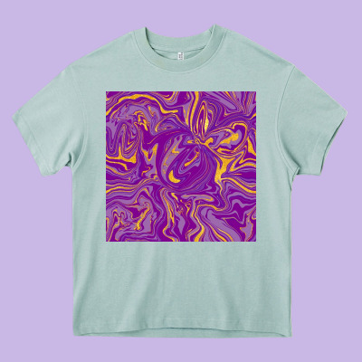 Abstract Mardi Gras Seamless Pattern Heavy Core Tee Designed By Fadigitalartstudio