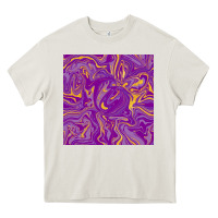 Cream Abstract Mardi Gras Seamless Pattern Heavy Core Tee - FaDigitalArtStudio