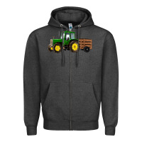 Farm Tractor Zipper Hoodie | Teevron