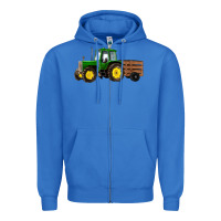 True Royal farm tractor Zipper Hoodie - RanaPortraitStore