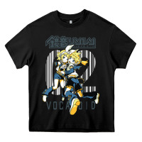 Black kagamine rin len Heavy Core Tee - linhVisuals