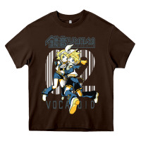 Chocolate Brown kagamine rin len Heavy Core Tee - linhVisuals
