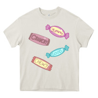 Cream candy pieces Heavy Core Tee - linhVisuals
