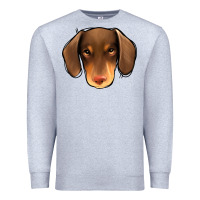 Heather Grey Dachshund Premium Sweatshirt - Jasminsmagicworld