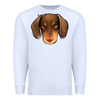 White Dachshund Premium Sweatshirt - Jasminsmagicworld