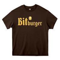 Chocolate Brown #bitburger Heavy Core Tee - linhVisuals