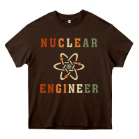 Chocolate Brown nuclear engineering quote Heavy Core Tee - linhVisuals