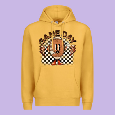 Game Day Football Premium Hoodie Designed By Barkaloodesign