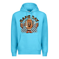 Ocean Blue game day football Premium Hoodie - BarkalooDesign