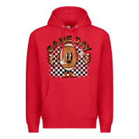 Red game day football Premium Hoodie - BarkalooDesign