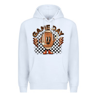 White game day football Premium Hoodie - BarkalooDesign
