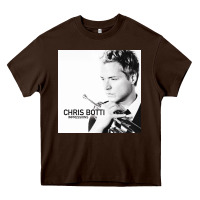 Chocolate Brown Chris Botti Heavy Core Tee - linhVisuals