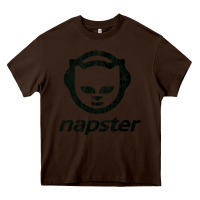 Chocolate Brown napster    napster Heavy Core Tee - linhVisuals