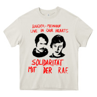 Cream baader–meinhof raf original 70s design Heavy Core Tee - linhVisuals