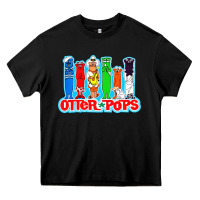 Black otter pops anime character Heavy Core Tee - linhVisuals