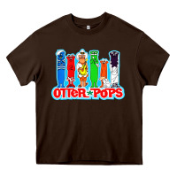 Chocolate Brown otter pops anime character Heavy Core Tee - linhVisuals