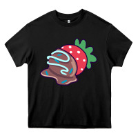 Black chocolate covered strawberry Heavy Core Tee - linhVisuals
