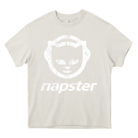 Cream napster light Heavy Core Tee - linhVisuals