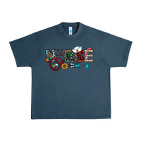 Midnight Navy christmas nurse Urban Heavy Tee - RanaPortraitStore