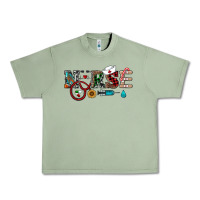 Oil Green christmas nurse Urban Heavy Tee - RanaPortraitStore
