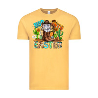 Vintage Mustard Hop Into Easter Bunny Western Vintage Tee - CowhideDigitalArt