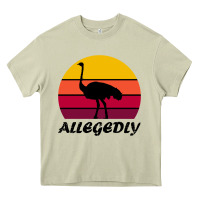 Retro Vintage Allegedly Ostrich Heavy Core Tee | Teevron