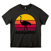 Asphalt retro vintage allegedly ostrich Heavy Core Tee - linhVisuals