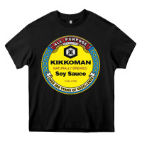 Black all purpose kikkoman Heavy Core Tee - linhVisuals